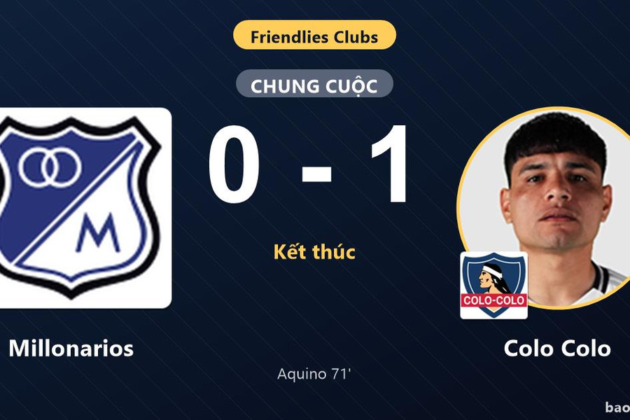 Millonarios 0-1 Colo Colo: Colo Colo giành chiến thắng