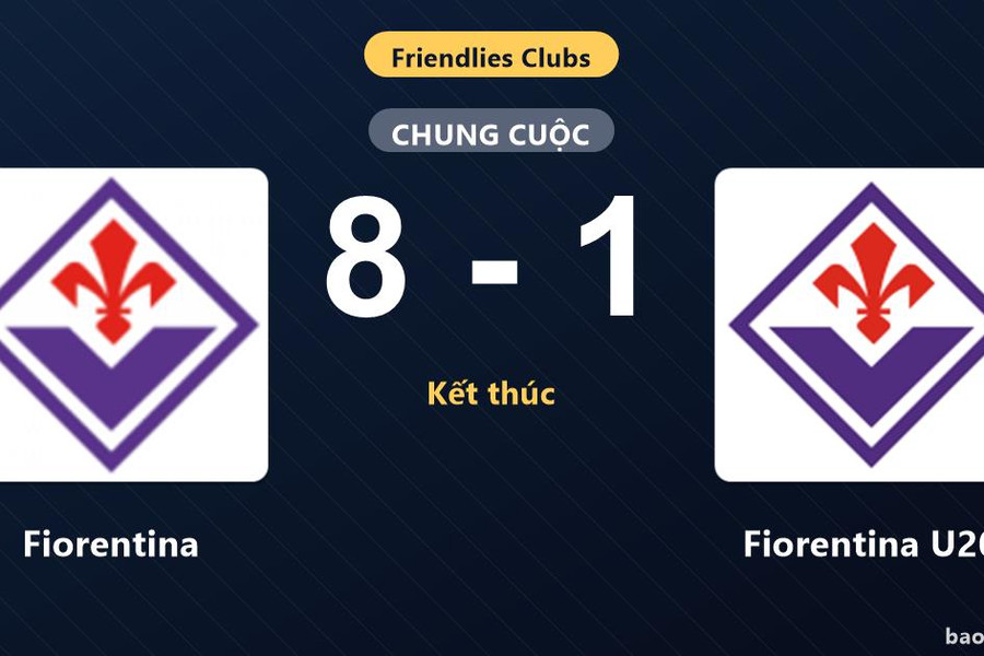 Fiorentina 8-1 Fiorentina U20: Fiorentina giành chiến thắng