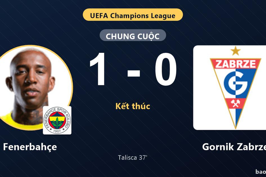 Fenerbahçe 1-0 Gornik Zabrze: Fenerbahçe giành chiến thắng