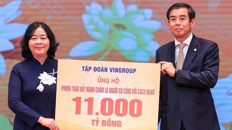 Vingroup hỗ trợ 11.000 tỷ đồng tri ân Mẹ Việt Nam Anh hùng, xây nhà cho thương binh nặng
