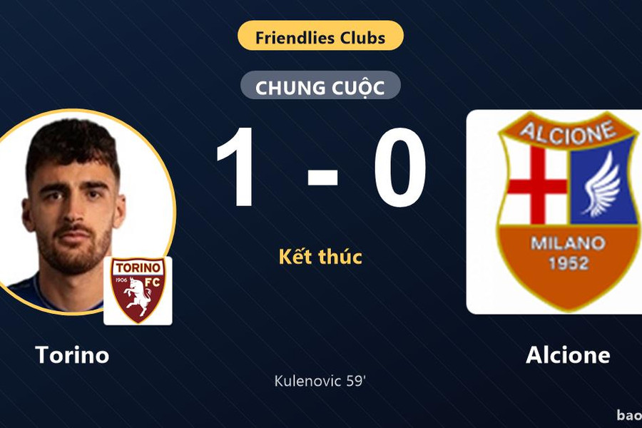 Torino 1-0 Alcione: Torino giành chiến thắng