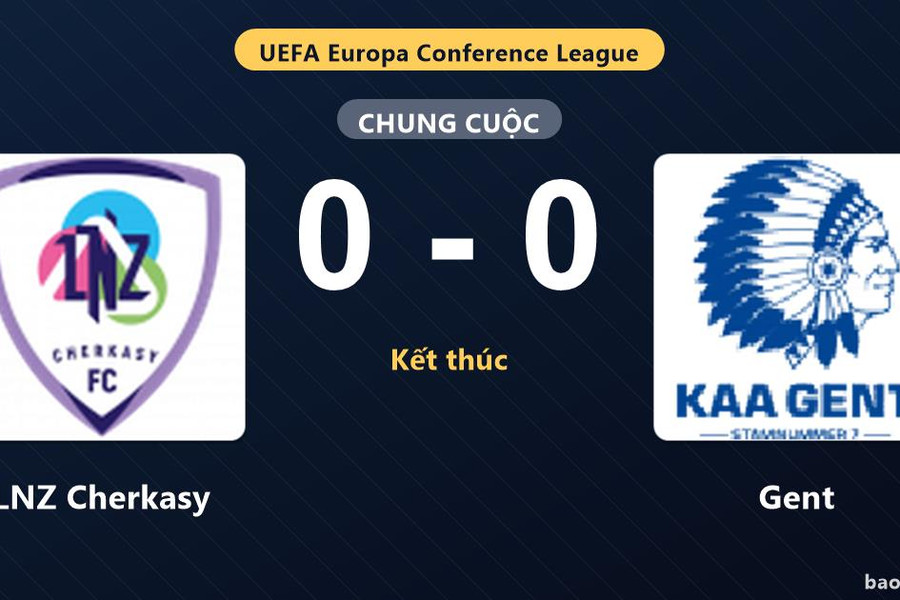 LNZ Cherkasy 0-0 Gent: Hai đội chia điểm