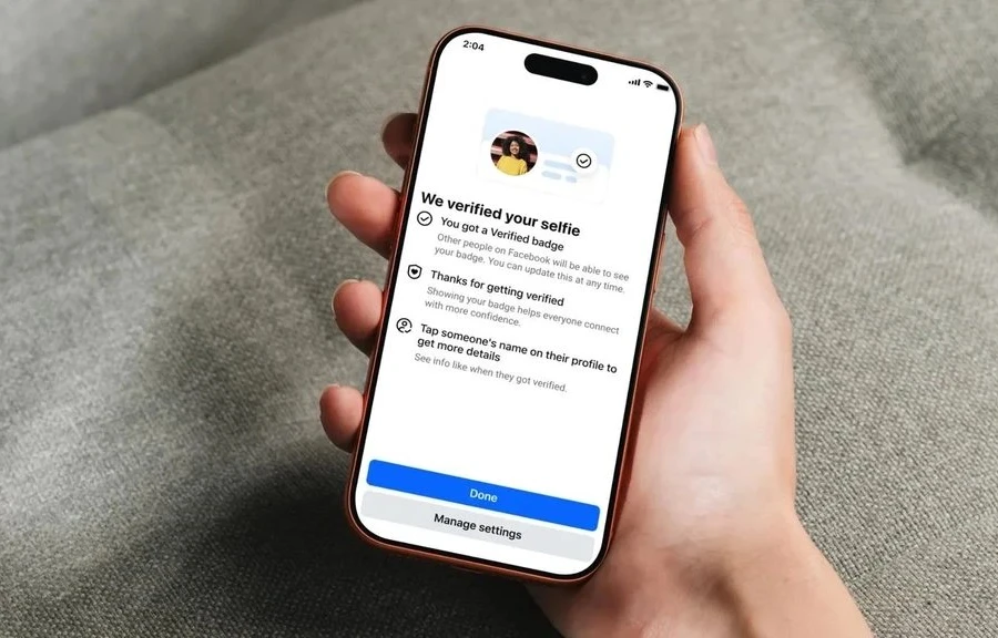 Facebook ra mắt huy hiệu tick trắng miễn phí xác minh người thật qua video selfie
