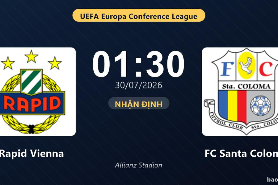 Nhận định Rapid Vienna vs FC Santa Coloma: đội hình dự kiến