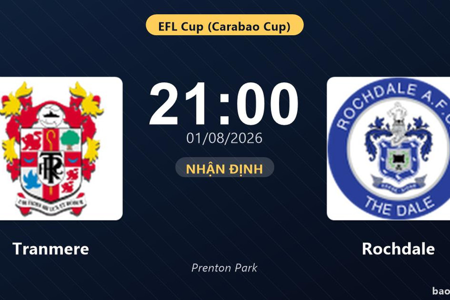 Nhận định Tranmere vs Rochdale: đội hình dự kiến