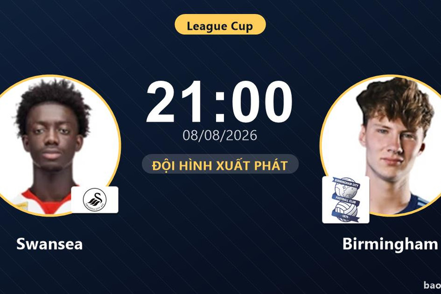 Trực tiếp Swansea vs Birmingham: Swansea ép sân, chưa có bàn thắng