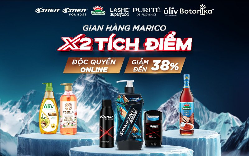 Cách săn chương trình ưu đãi Marico giảm đến 38% và nhân đôi điểm thưởng Bách hóa XANH