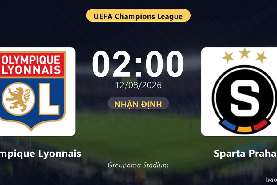 Nhận định Olympique Lyonnais vs Sparta Praha: đội hình dự kiến
