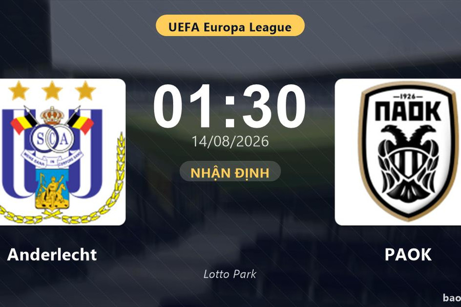 Nhận định Anderlecht vs PAOK: đội hình dự kiến