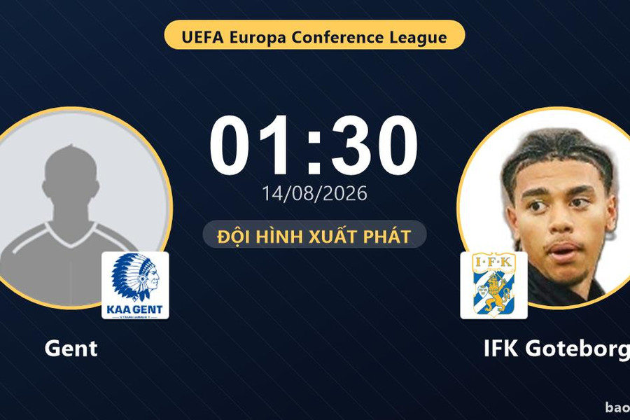 Trực tiếp Gent vs IFK Goteborg: Đội hình xuất phát