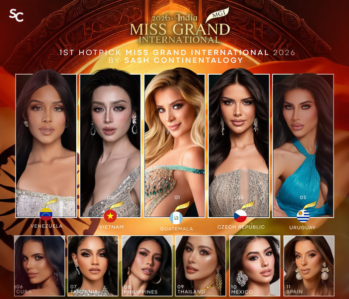 Emoura Phạm được dự đoán đạt ngôi vị Á hậu 1 Miss Grand International 2026 tại Ấn Độ