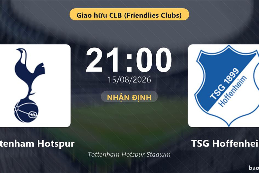 Nhận định Tottenham Hotspur vs TSG Hoffenheim: đội hình dự kiến