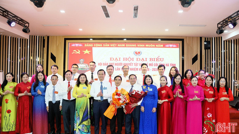 Ông Nguyễn Văn Sơn tái cử chức Chủ tịch Hội Bảo trợ Người khuyết tật và Trẻ mồ côi Hà Tĩnh