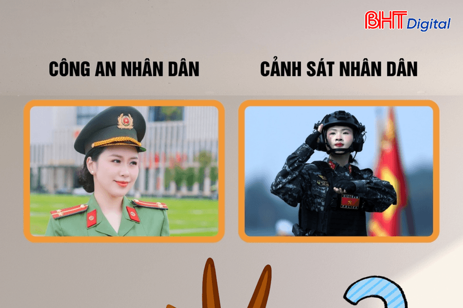 Công an nhân dân và Cảnh sát nhân dân khác nhau như thế nào?
