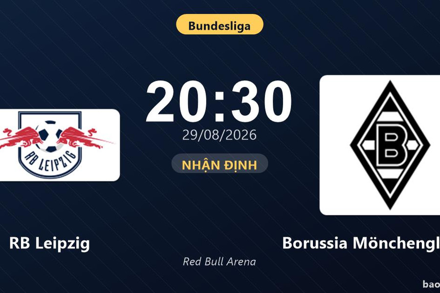 Nhận định RB Leipzig vs Borussia Mönchengladbach: Cơ hội bám đuổi ngôi đầu
