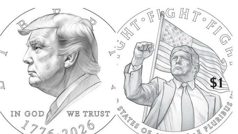 Đồng xu 1 USD có hình Tổng thống Donald Trump được đưa vào lưu thông