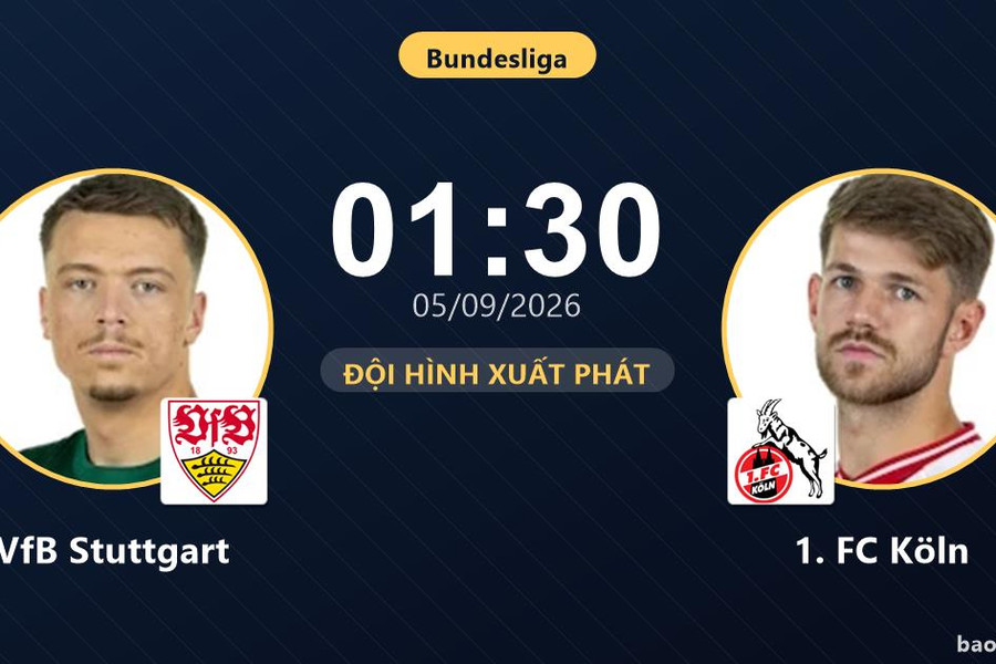 Trực tiếp VfB Stuttgart vs 1. FC Köln: VfB Stuttgart ép sân, chưa có bàn thắng
