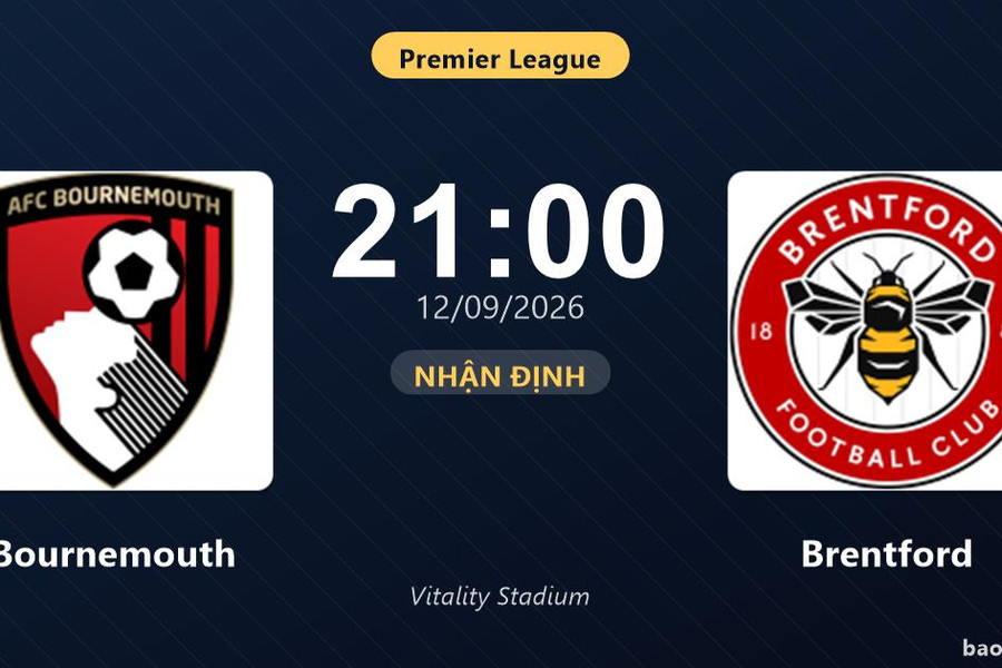 Nhận định Bournemouth vs Brentford: Điểm nóng cuộc đua tốp đầu