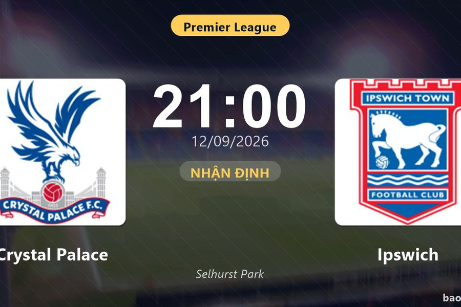 Nhận định Crystal Palace vs Ipswich: Điểm nóng cuộc đua tốp đầu