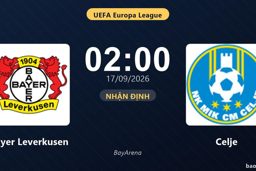 Nhận định Bayer Leverkusen vs Celje: Điểm nóng cuộc đua tốp đầu