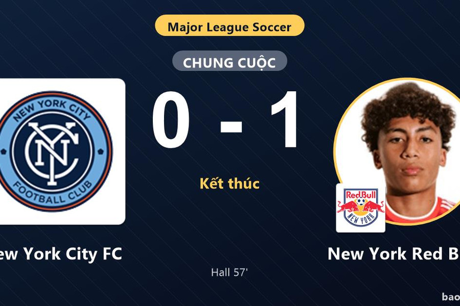 New York City FC 0-1 New York Red Bulls: New York Red Bulls giành chiến thắng