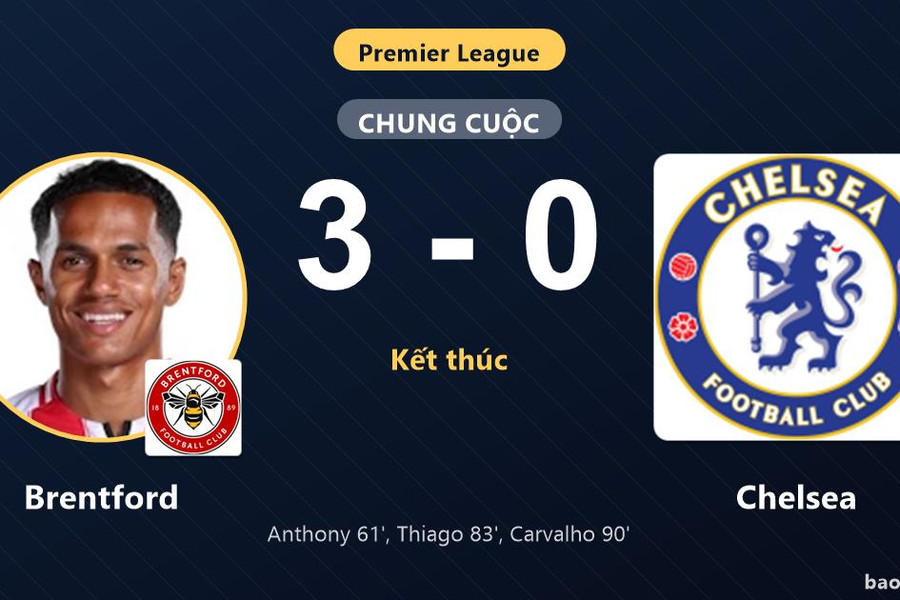 Brentford 3-0 Chelsea: Brentford giành chiến thắng