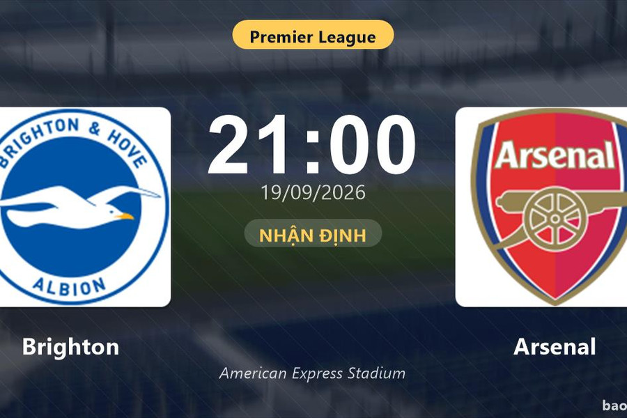 Nhận định Brighton vs Arsenal: Màn so tài của hai đội vào phom