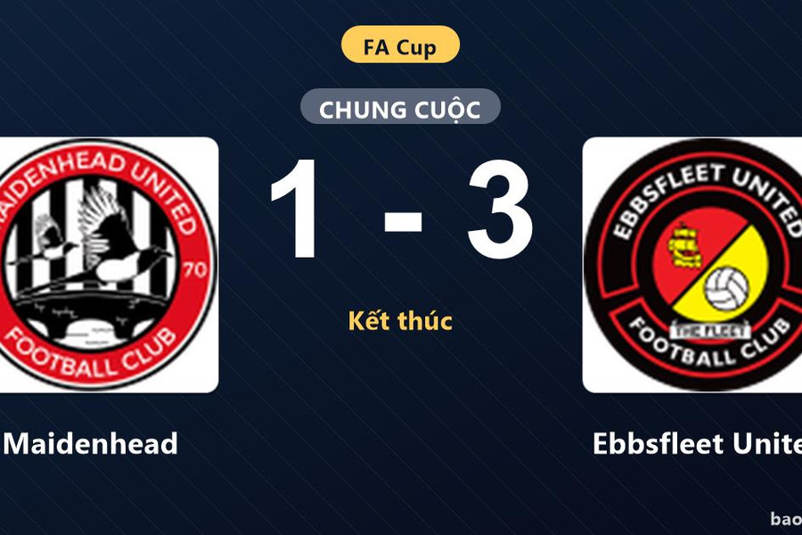 Maidenhead 1-3 Ebbsfleet United: Ebbsfleet United giành chiến thắng