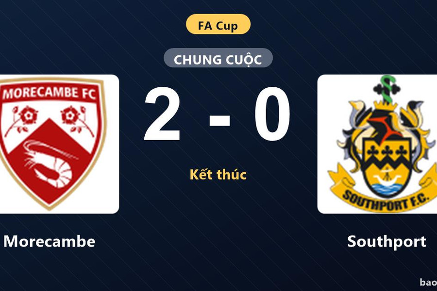 Morecambe 2-0 Southport: Morecambe giành chiến thắng