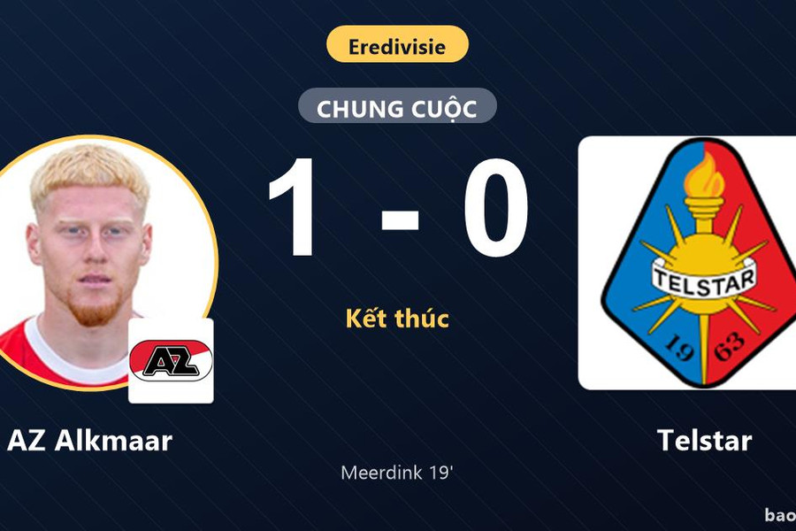 AZ Alkmaar 1-0 Telstar: AZ Alkmaar giành chiến thắng