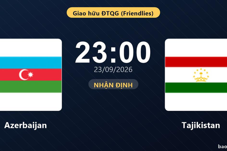Nhận định Azerbaijan vs Tajikistan: Hứa hẹn màn đôi công