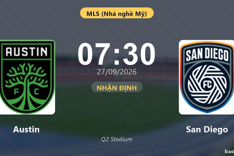 Nhận định Austin vs San Diego: Đội khách đau đầu vì thiếu người