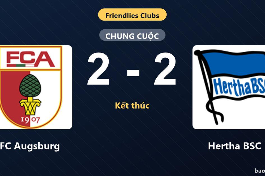 FC Augsburg 2-2 Hertha BSC: Hai đội chia điểm
