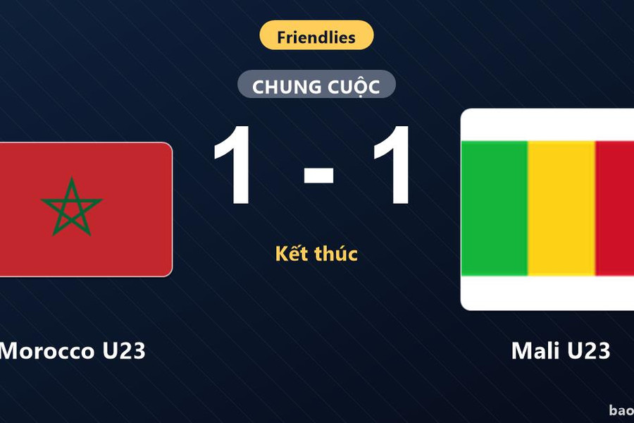 Morocco U23 1-1 Mali U23: Hai đội chia điểm