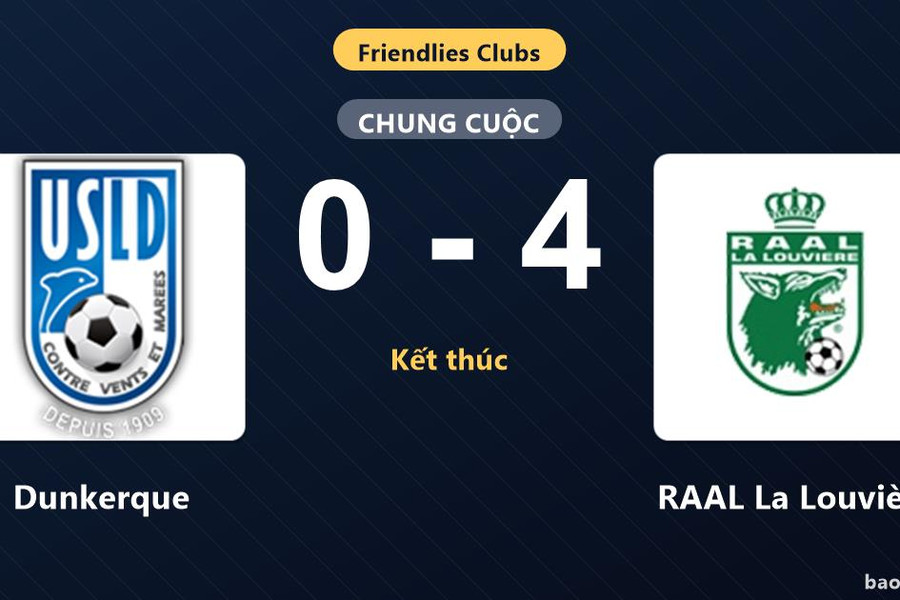 Dunkerque 0-4 RAAL La Louvière: RAAL La Louvière giành chiến thắng