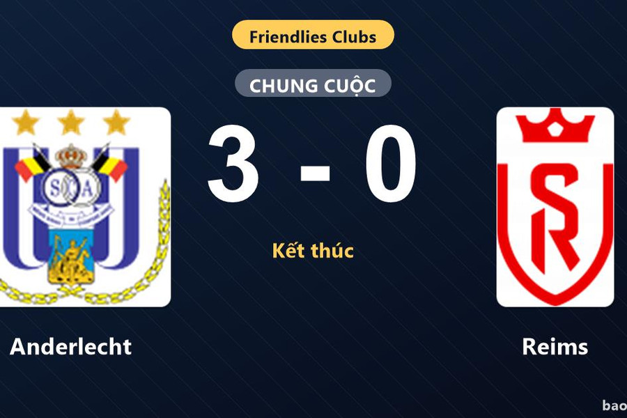Anderlecht 3-0 Reims: Anderlecht giành chiến thắng