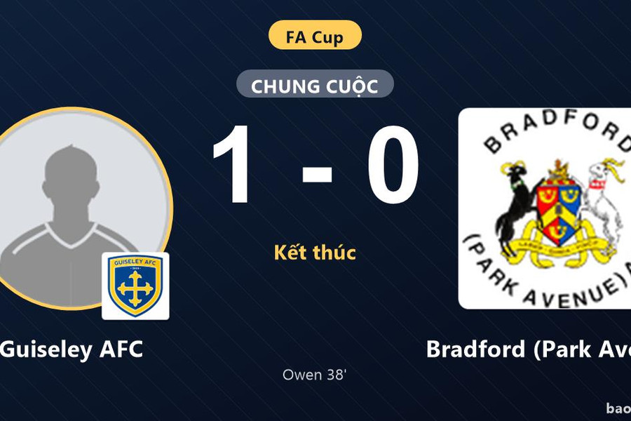 Guiseley AFC 1-0 Bradford (Park Avenue): Guiseley AFC giành chiến thắng