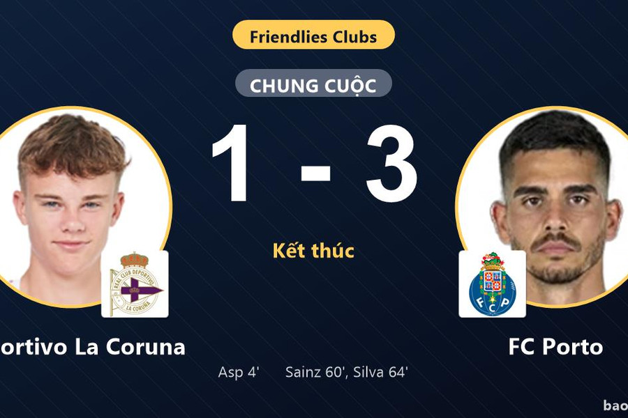 Deportivo La Coruna 1-3 FC Porto: FC Porto giành chiến thắng