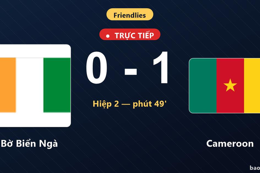 Trực tiếp Bờ Biển Ngà vs Cameroon: Cameroon mở tỷ số
