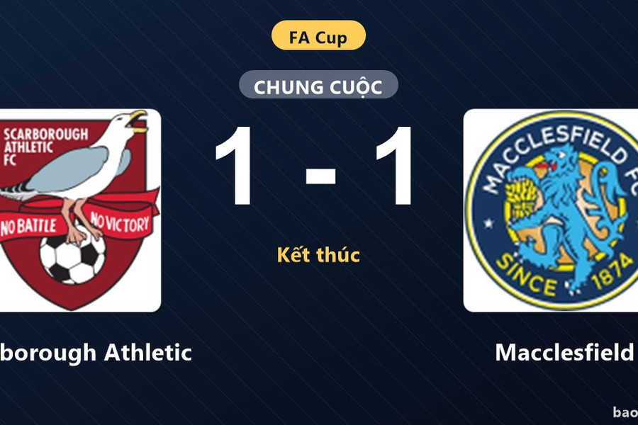 Scarborough Athletic 1-1 Macclesfield: Hai đội chia điểm