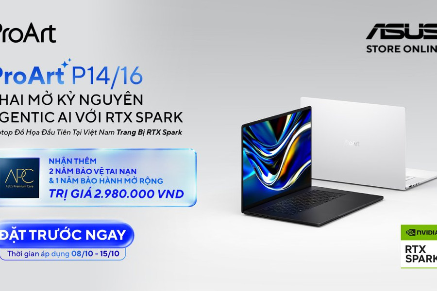 ASUS ProArt P16 cùng kiến trúc NVIDIA RTX Spark: Sức mạnh xử lý Agentic AI cục bộ giá 195 triệu