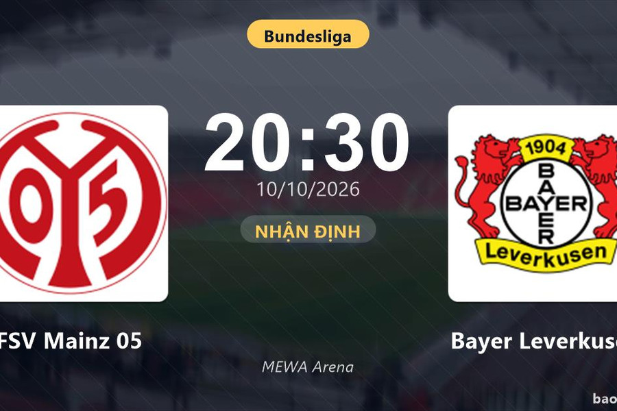 Nhận định FSV Mainz 05 vs Bayer Leverkusen: Màn so tài của hai đội vào phom