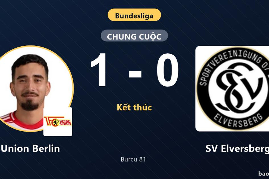 Union Berlin 1-0 SV Elversberg: Union Berlin giành chiến thắng