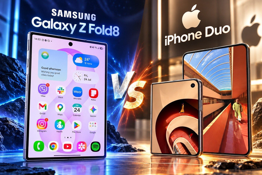 Galaxy Z Fold8 áp đảo iPhone Duo: Vì sao thiết kế smartphone gập của Apple gây thất vọng?