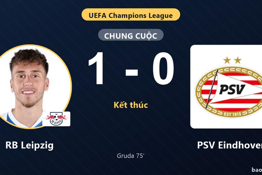 RB Leipzig 1-0 PSV Eindhoven: RB Leipzig giành chiến thắng