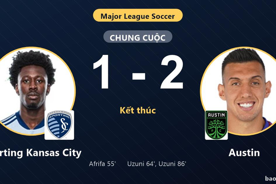 Sporting Kansas City 1-2 Austin: Austin giành chiến thắng